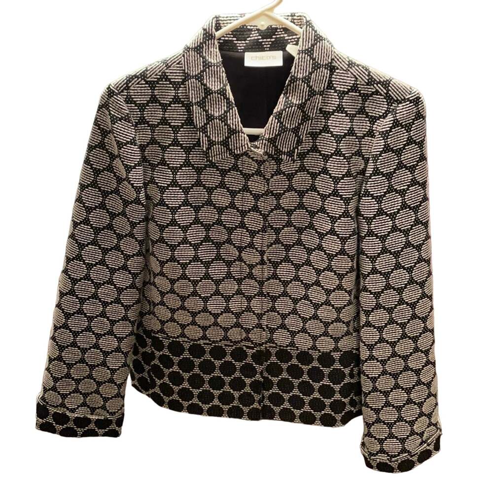 Chico’s jacket polka dot size 0
